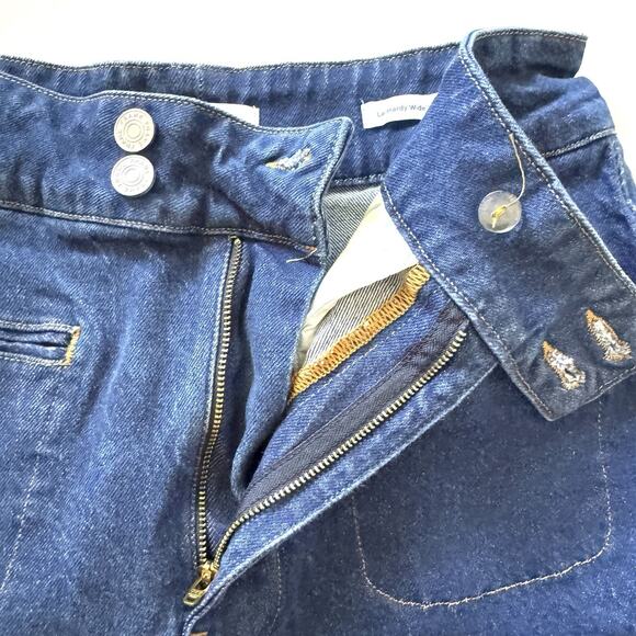 FRAME Denim Women’s Le Hardy High Rise Wide Leg Jeans in Adele - Picture 5 of 13